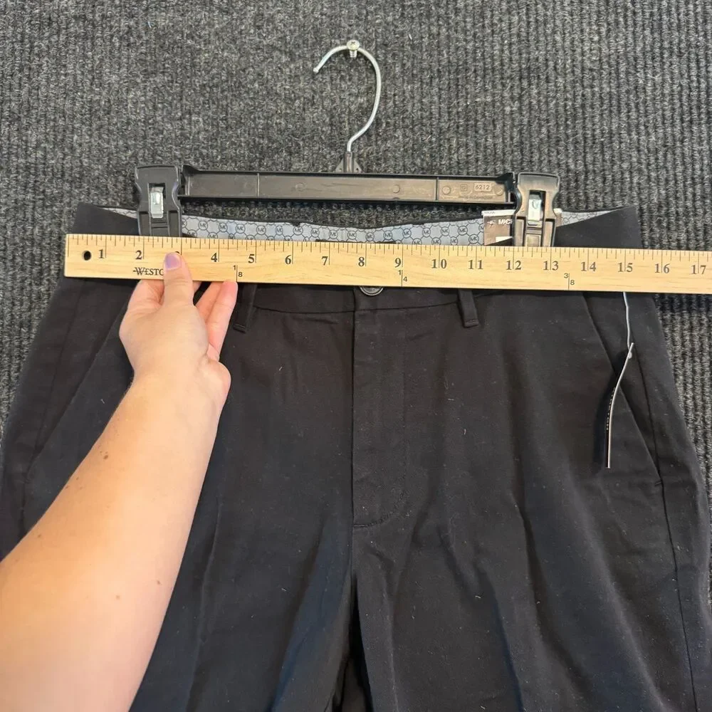 Michael Kors Mens Stretch Cotton Chino Shorts Black W30 NWT